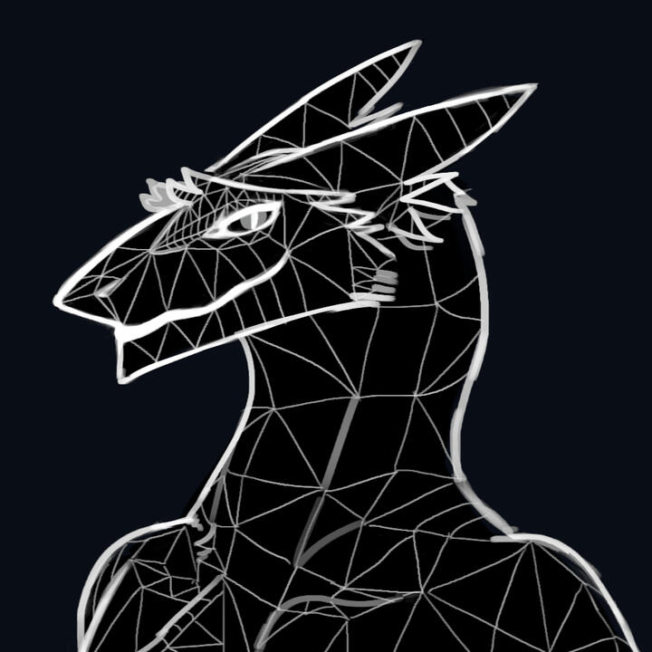 Art of Wireframe, a wireframe sergal